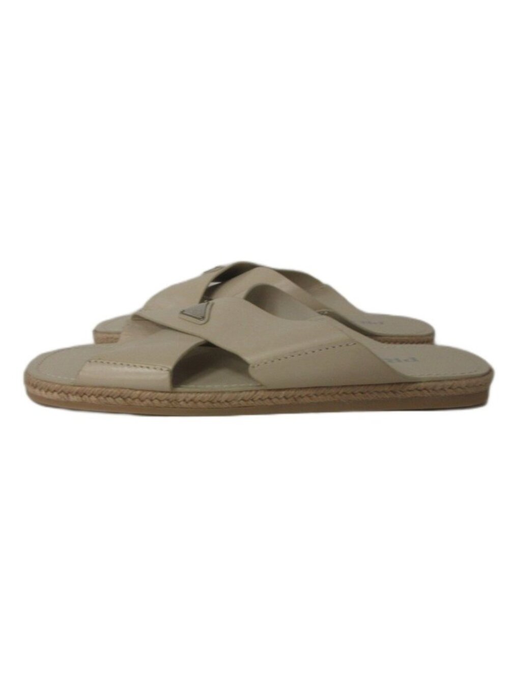 Prada Crisscross Slide Sandals